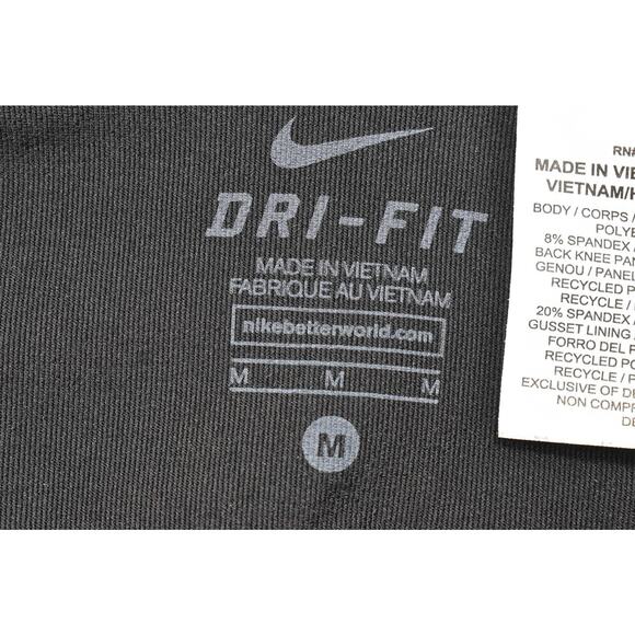 Nike Dri-FIT Women's Black Running Capri Skinny Legging Size M Activewear - Picture 8 of 8